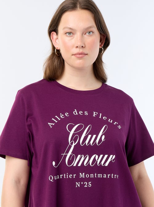 Kurzarm-T-Shirt mit Print - Kiabi Kurzarm-T-Shirt mit Print - Kiabi