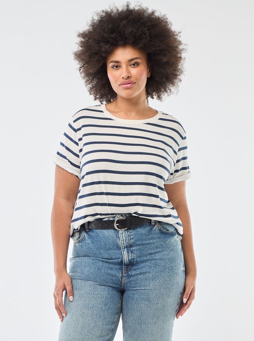 Kurzarm-T-Shirt mit Print - Kiabi Kurzarm-T-Shirt mit Print - Kiabi
