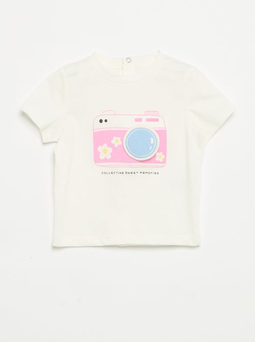 Kurzarm-T-Shirt mit Print - Kiabi Kurzarm-T-Shirt mit Print - Kiabi