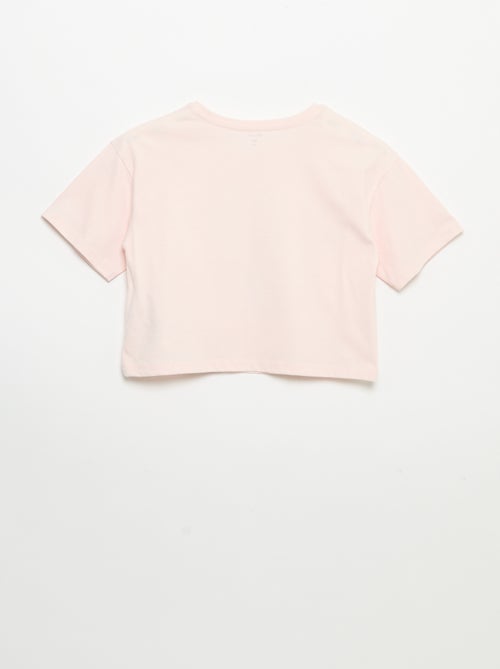 Kurzarm-T-Shirt mit Stickereien - Kiabi