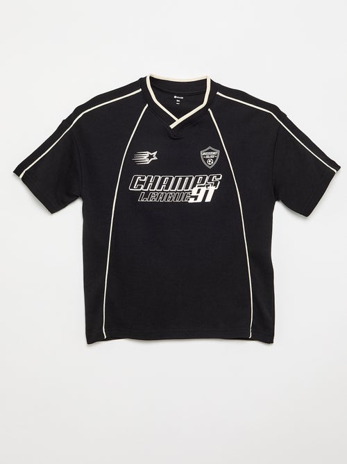 Kurzarm-T-Shirt mit V-Ausschnitt - Kiabi