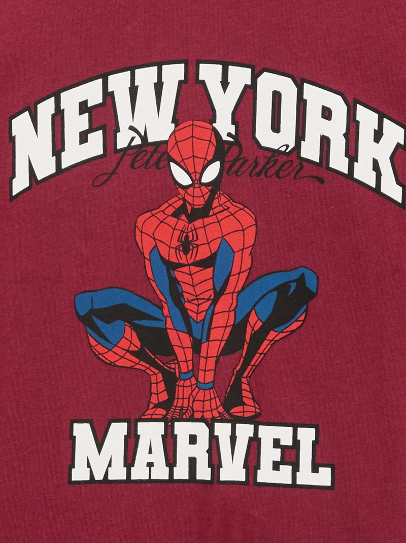 Kurzarm-T-Shirt 'Spider-Man' 'Marvel' Rot - Kiabi