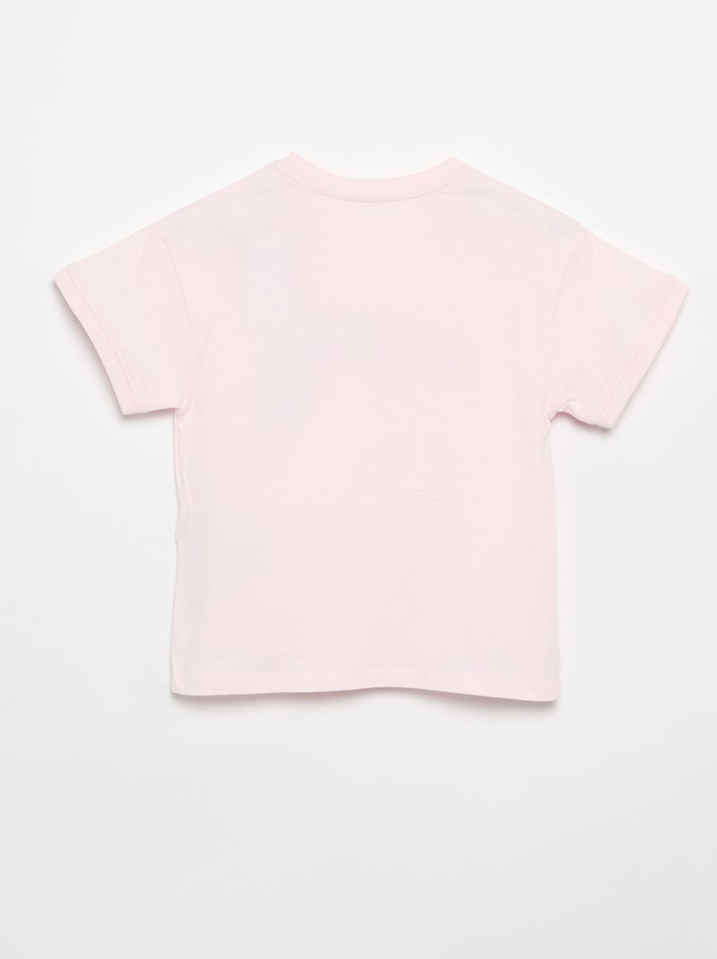 Kurzarm-T-Shirt 'Stitch' Rosa - Kiabi