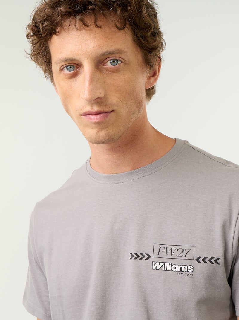 Kurzarm-T-Shirt 'Williams Racing' Gris - Kiabi