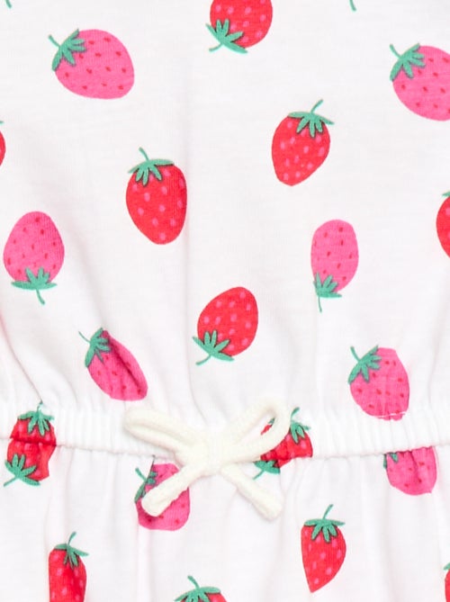 Kurzärmliges Kleid aus Baumwolljersey - Kiabi