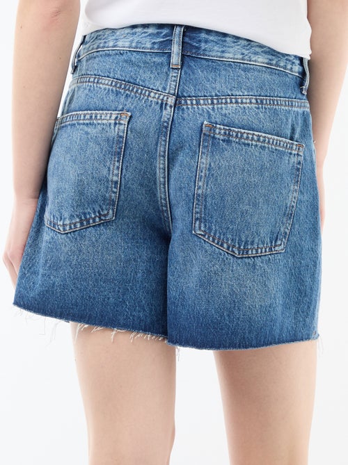 Kurze High-Waist-Denim-Shorts - Kiabi
