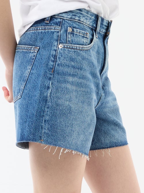 Kurze High-Waist-Denim-Shorts - Kiabi