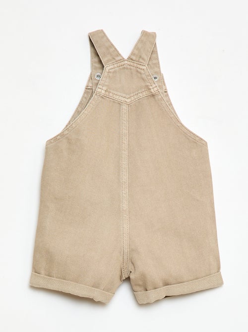 Kurze Latzhose aus Baumwolldenim, einfarbig - Kiabi