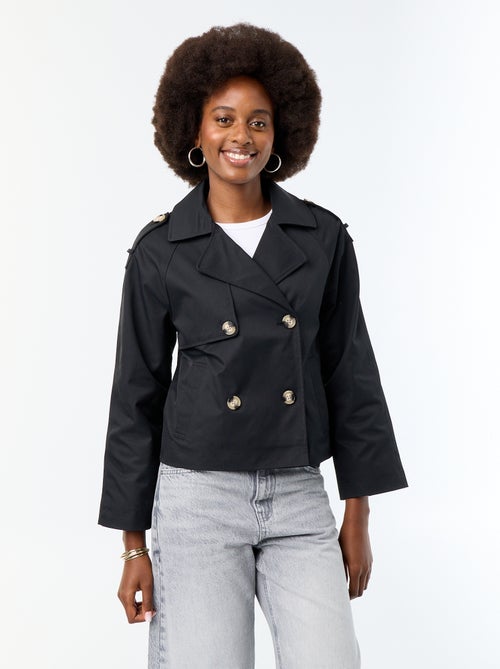 Kurzer Baumwoll-Trenchcoat - Kiabi Kurzer Baumwoll-Trenchcoat - Kiabi