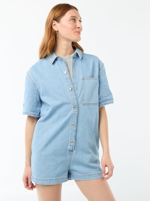 Kurzer Jeans-Jumpsuit - Kiabi