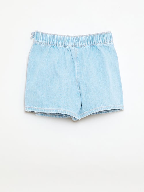 Kurzer Jeans-Rock-Short mit Schleifen - Kiabi