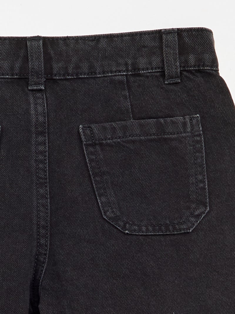 Kurzer Jeans-Rock-Short Schwarz - Kiabi