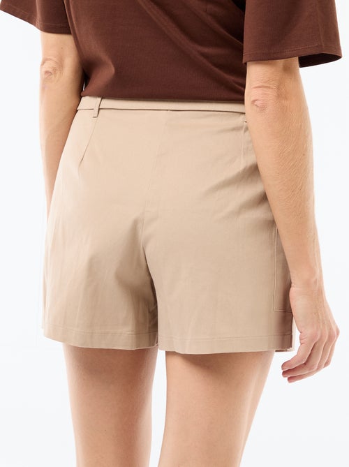 Kurzer Jupe-Short mit Gürtel - Kiabi