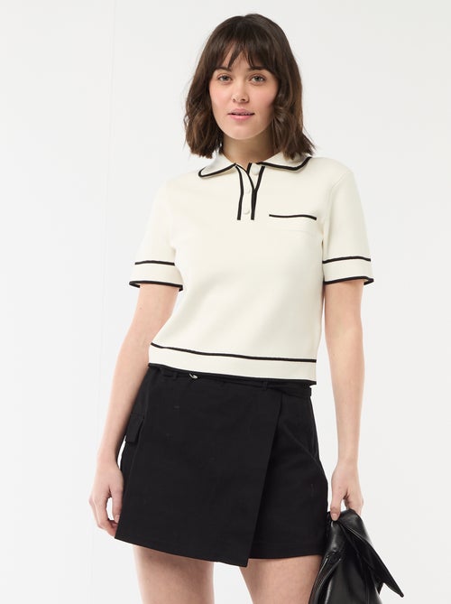 Kurzer Jupe-Short mit Gürtel - Kiabi