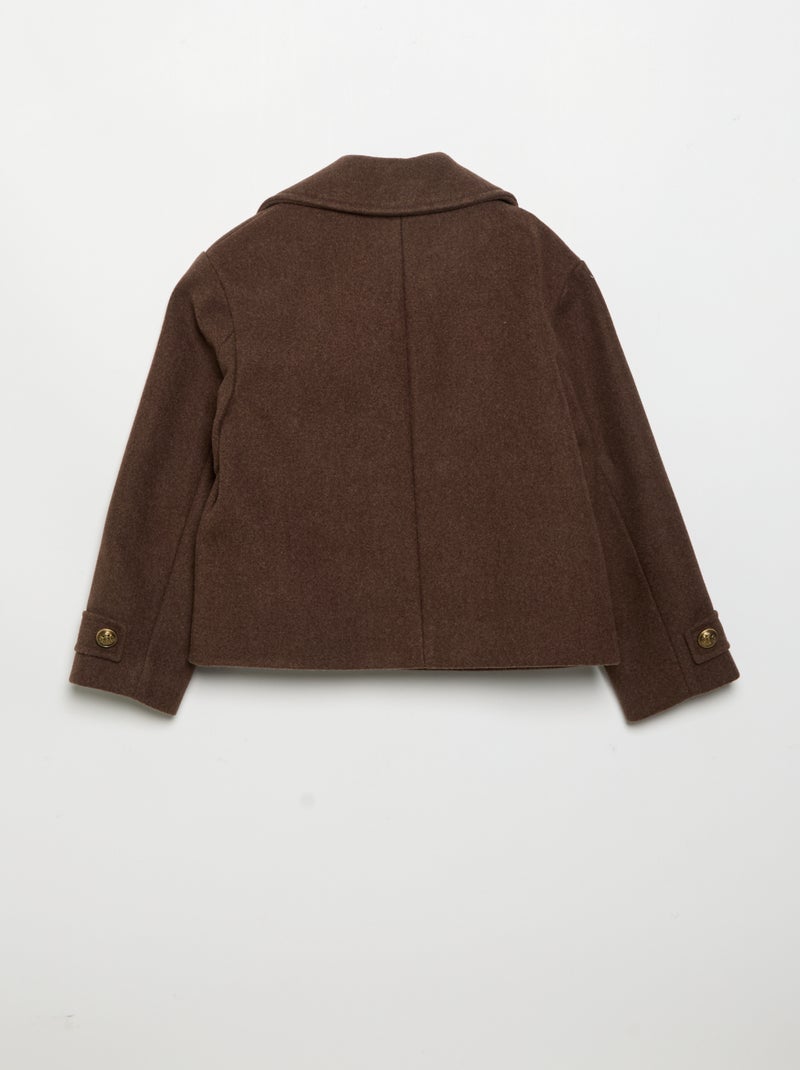 Kurzer Mantel im Paletot-Stil Marron - Kiabi