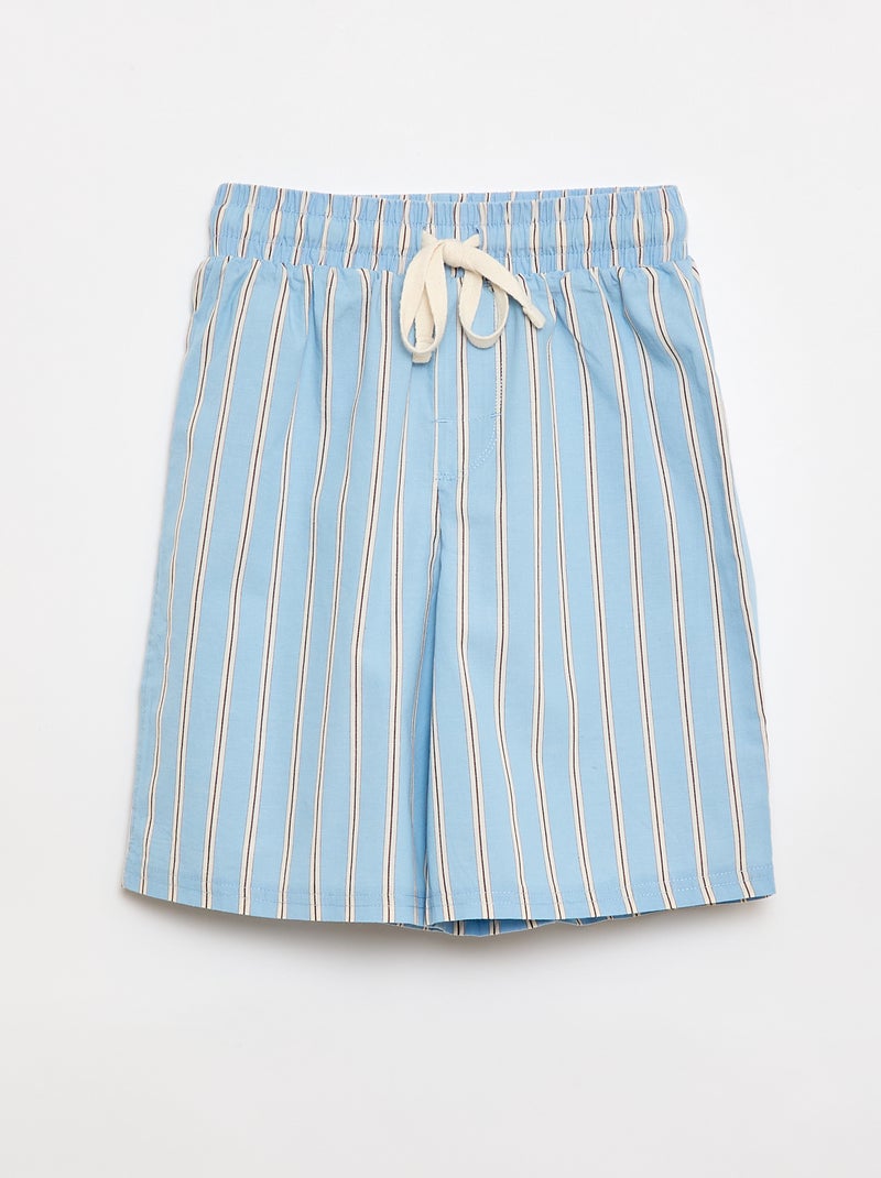 Kurzer Pyjama, 2-teilig Blau - Kiabi