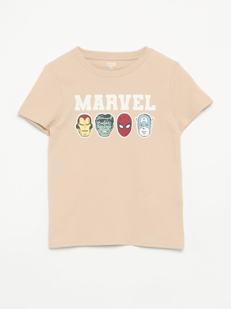 Kurzer Pyjama "Marvel" – 2-teilig Beige - Kiabi