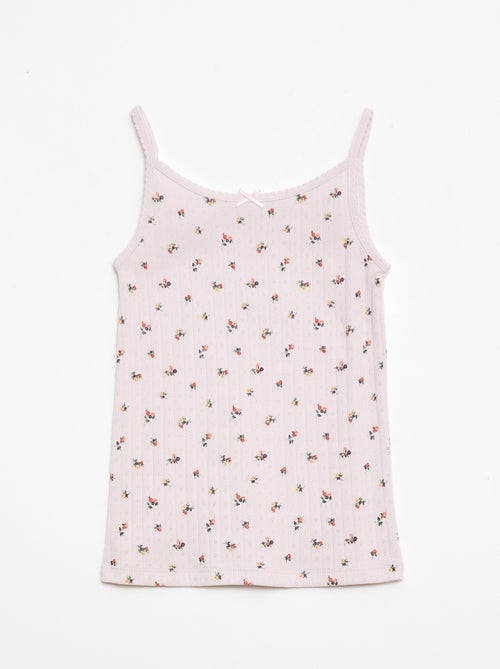 Kurzer Pyjama-Set mit Trägertop und gemusterten Shorts – 2-teilig - Kiabi