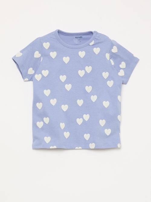 Kurzer Pyjama-Set T-Shirt + Shorts - 2-teilig - Kiabi