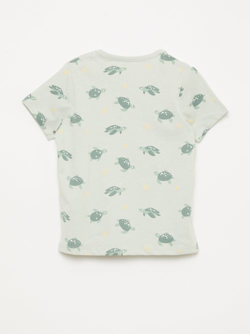 Kurzer Pyjama-Set T-Shirt + Shorts - 2-teilig - Kiabi