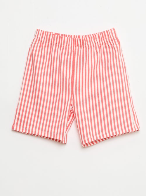 Kurzes 2-teiliges Pyjama-Set: T-Shirt + Shorts - Kiabi