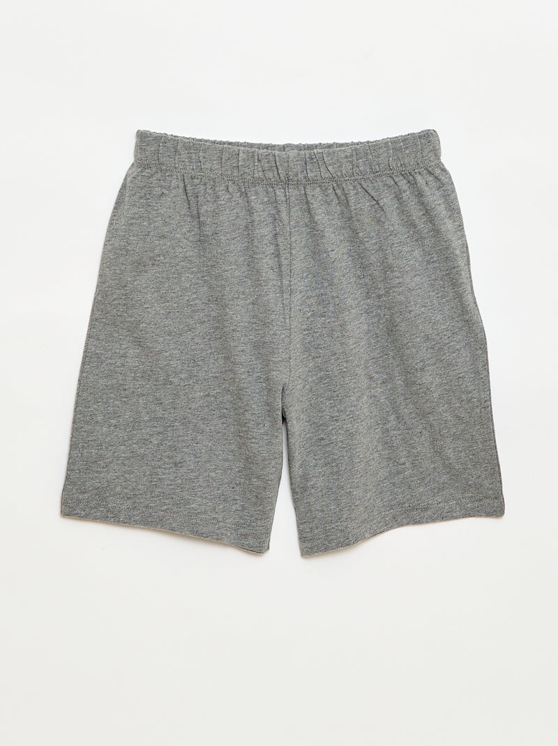 Kurzes 2-teiliges Pyjama-Set: T-Shirt und Shorts Orange - Kiabi