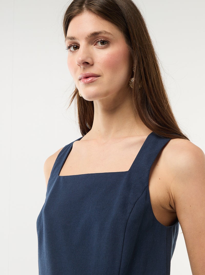 Kurzes Festkleid Blau - Kiabi
