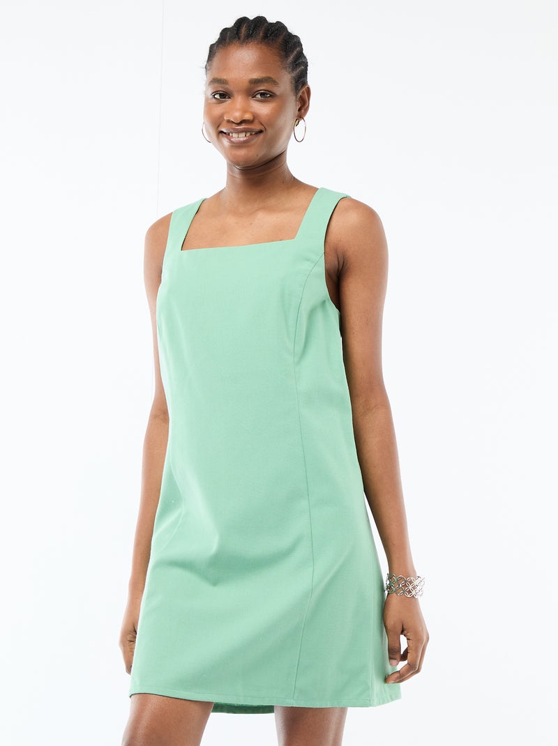 Kurzes Festkleid Grün - Kiabi