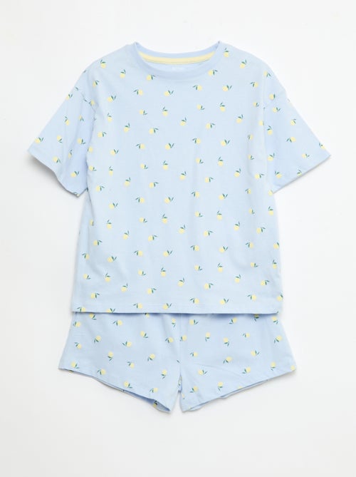 Kurzes Pyjama-Set – 2-teilig - Kiabi