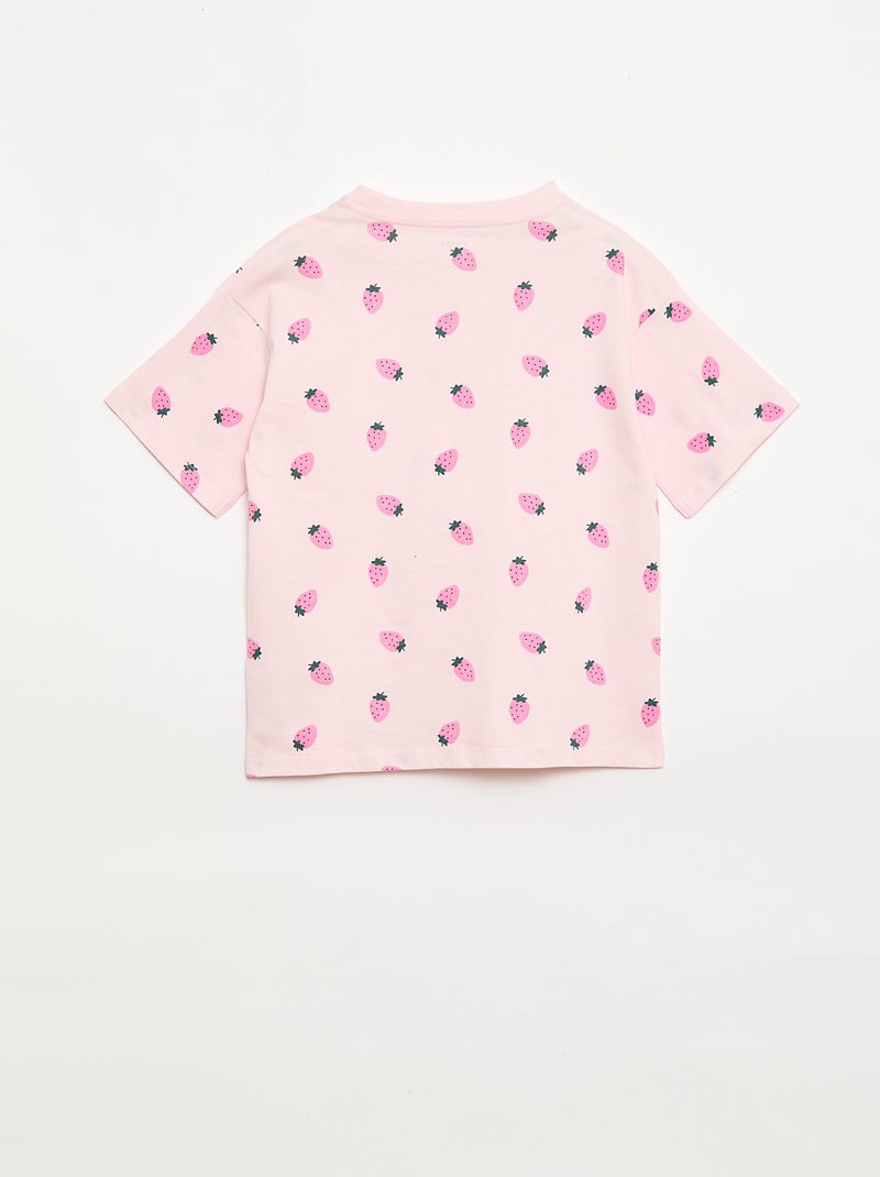 Kurzes Pyjama-Set – 2-teilig Rosa - Kiabi