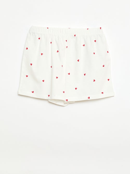 Kurzes Pyjama-Set – 2-teilig - Kiabi