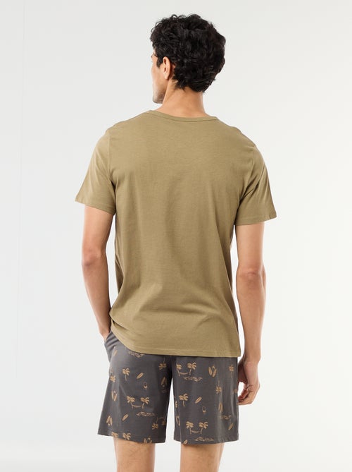 Kurzes Pyjama-Set: T-Shirt + Shorts – 2-teilig - Kiabi