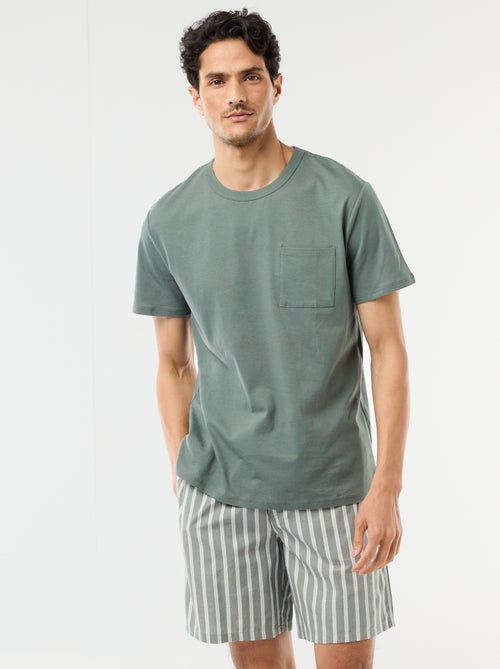Kurzes Pyjama-Set: T-Shirt + Shorts – 2-teilig - Kiabi