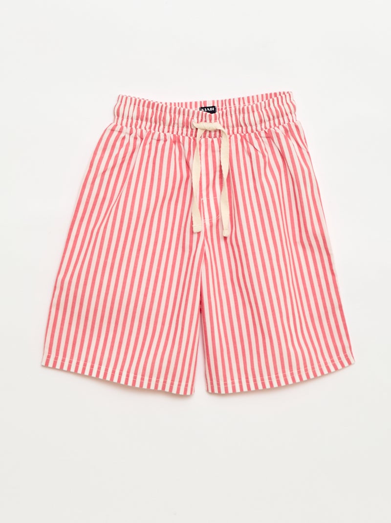 Kurzes Pyjama-Set T-Shirt + Shorts – 2-teilig Weiß - Kiabi