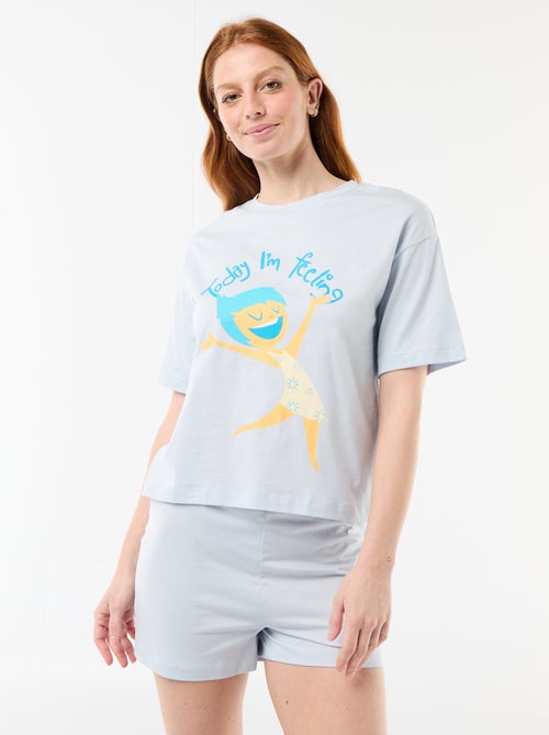 Kurzpyjama mit 'Alles steht Kopf'-Print – 2-teilig - Kiabi