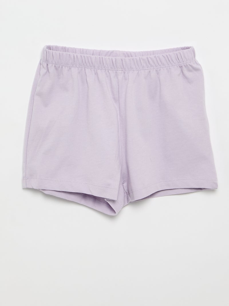 Kurzpyjama 'Stitch' – 2-teilig Violet - Kiabi