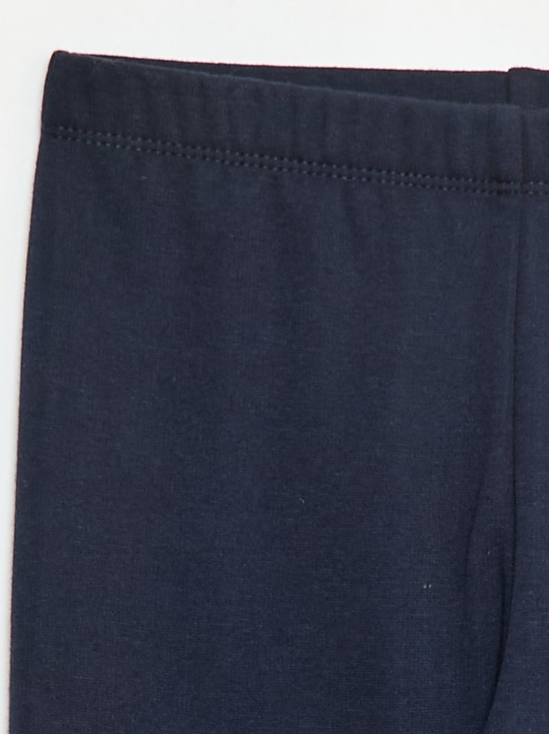 Kuschelige Leggings mit Samt-Innenseite Blau - Kiabi