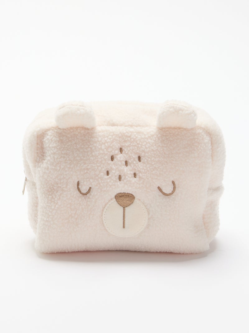 Kuscheliges Aufbewahrungstäschchen Beige - Kiabi