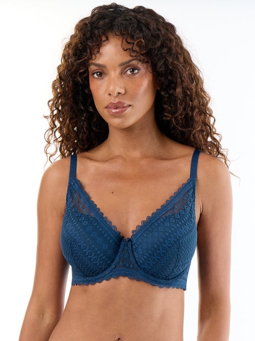 Lace Full-Cup Balconette Bra - Kiabi