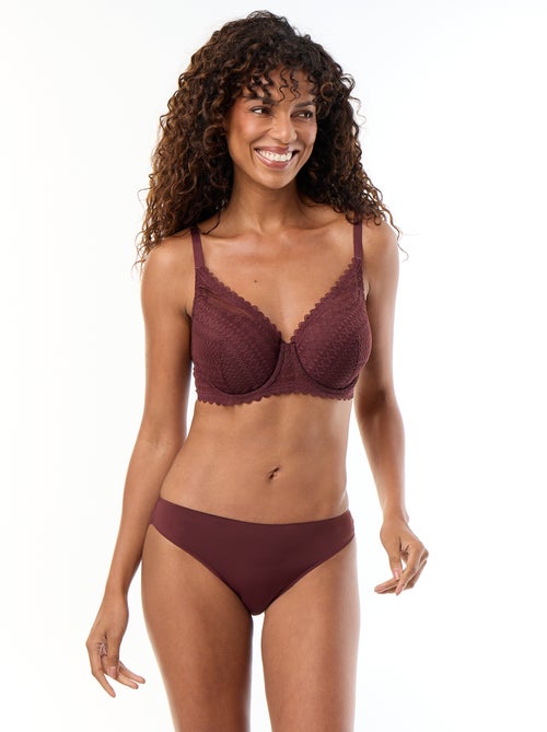 Lace Full-Cup Balconette Bra - Kiabi