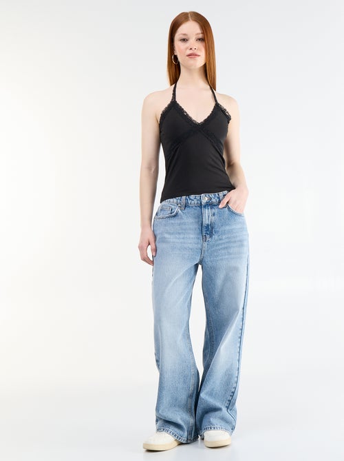Lace Halter Neck Top - Kiabi