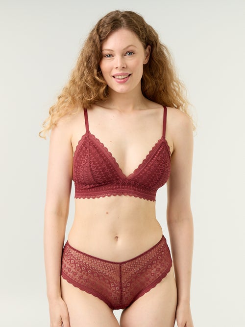 Lace shorty - Kiabi