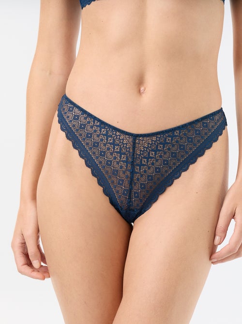 Lace Thong - Kiabi