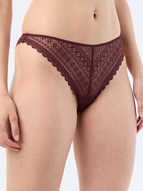 Lace Thong - Kiabi