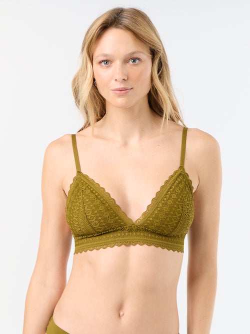 Lace Triangle Bra - Kiabi