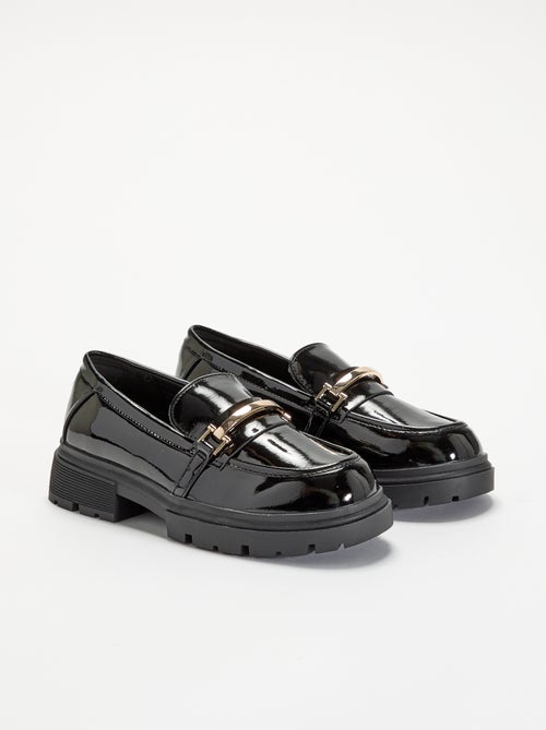 Lack-Loafer mit Profilsohlen - Kiabi Lack-Loafer mit Profilsohlen - Kiabi