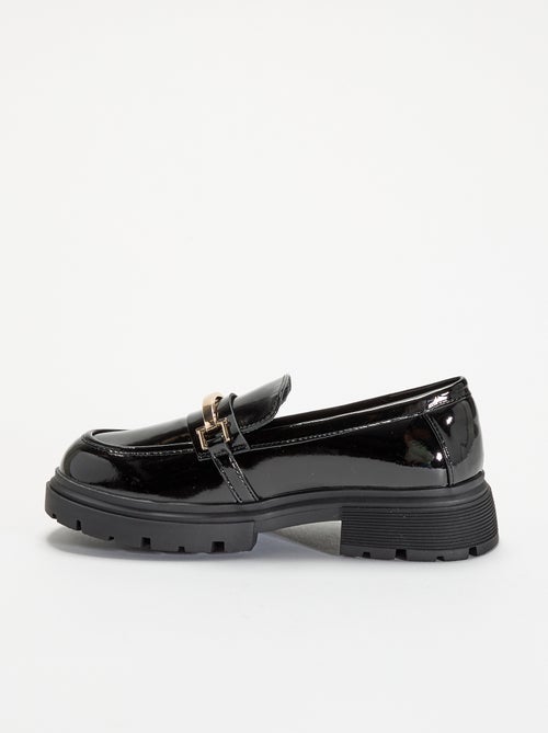 Lack-Loafer mit Profilsohlen - Kiabi Lack-Loafer mit Profilsohlen - Kiabi