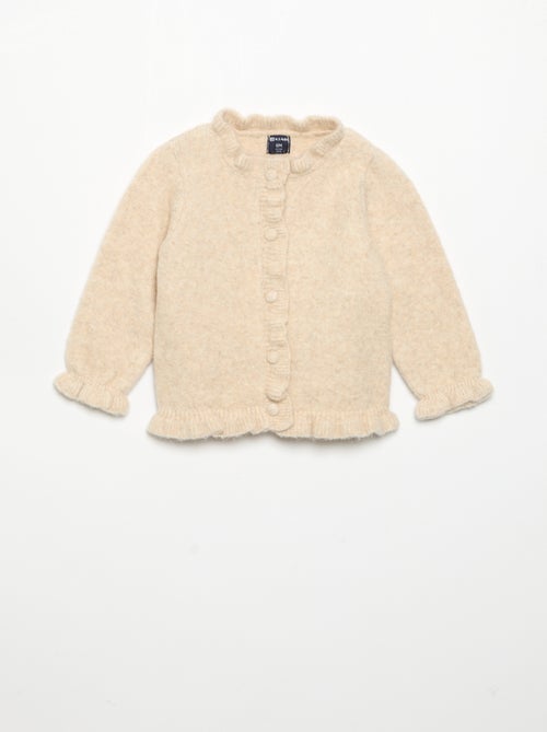 Langarm-Gilet mit Rüschen - Kiabi