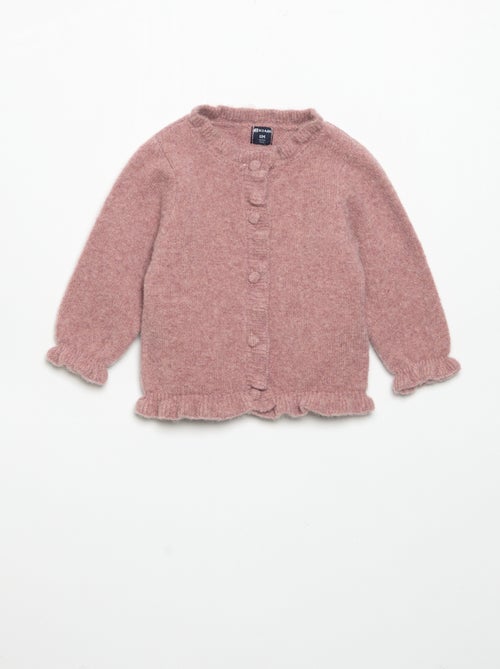 Langarm-Gilet mit Rüschen - Kiabi