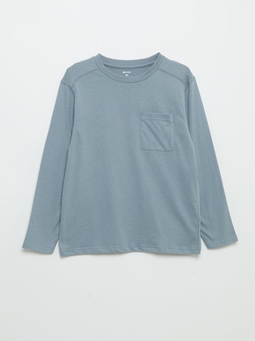 Langarm-Jersey-T-Shirt - Kiabi
